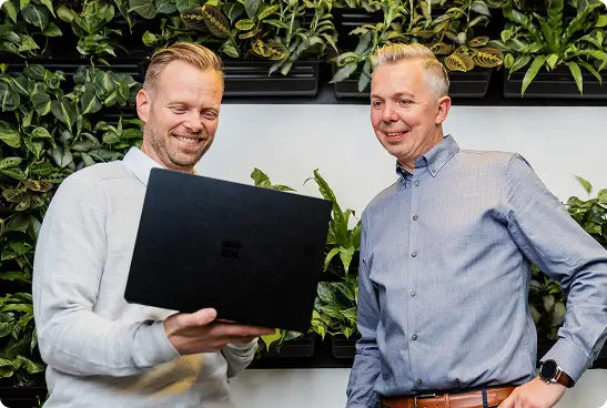 men with laptop