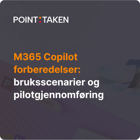 m365 Copilot Forberedelser