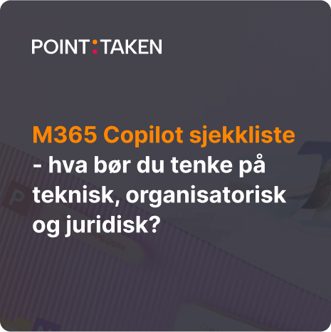 m365 copilot sjekkliste